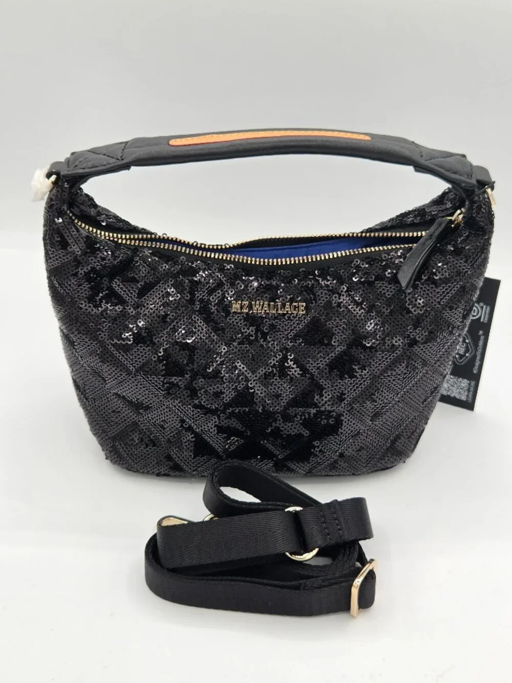 MZ Wallace Mini Hobo | Black Sequin | New With Tags
